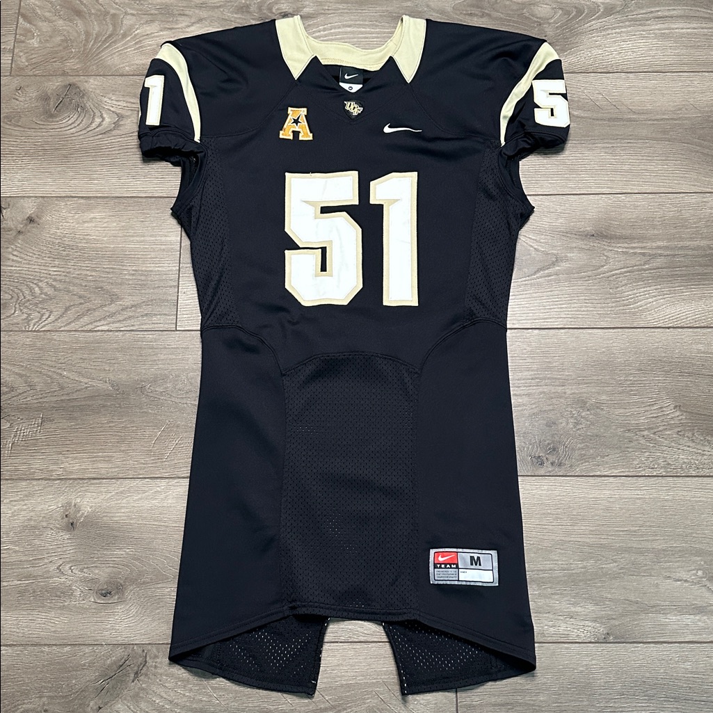 Nike 2015 Ucf Knights Game Football Jersey #51 Black Size Medium